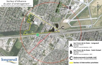 Quartier de la gare à Longueuil – Saint-Hubert